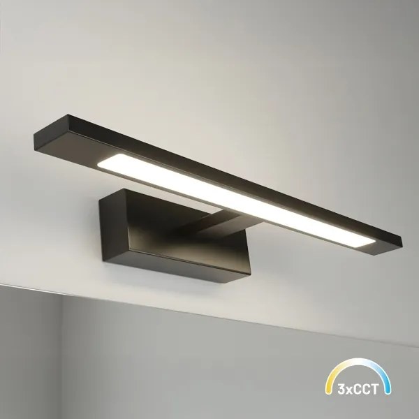 Iluminare LED pentru oglindă de baie KLIMT LED/8W/230V 3000/4000/6000K 40 cm IP44 negru