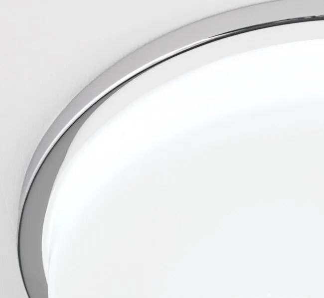 Plafoniera LED moderna LEROX 40cm crom