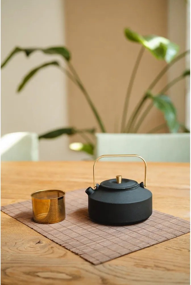 Ceainic negru cu filtru din fontă 1 l Shangdong – Bredemeijer