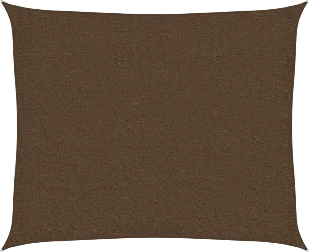 vidaXL Pânză parasolar, maro, 2,5 x 3 m, HDPE, 160 g/m²