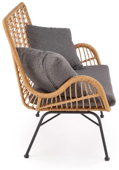 Supermobel Canapea IKARO XL, 120x96x70, natural/gri