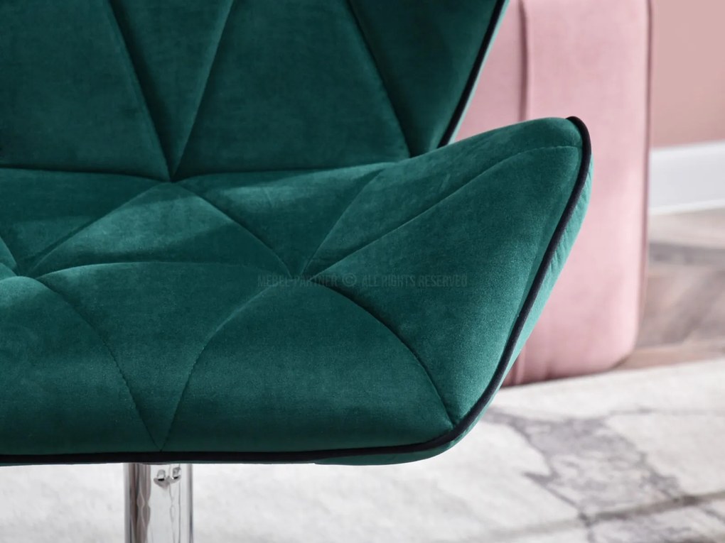 Fotoliu Velma S (verde + crom). 1110464