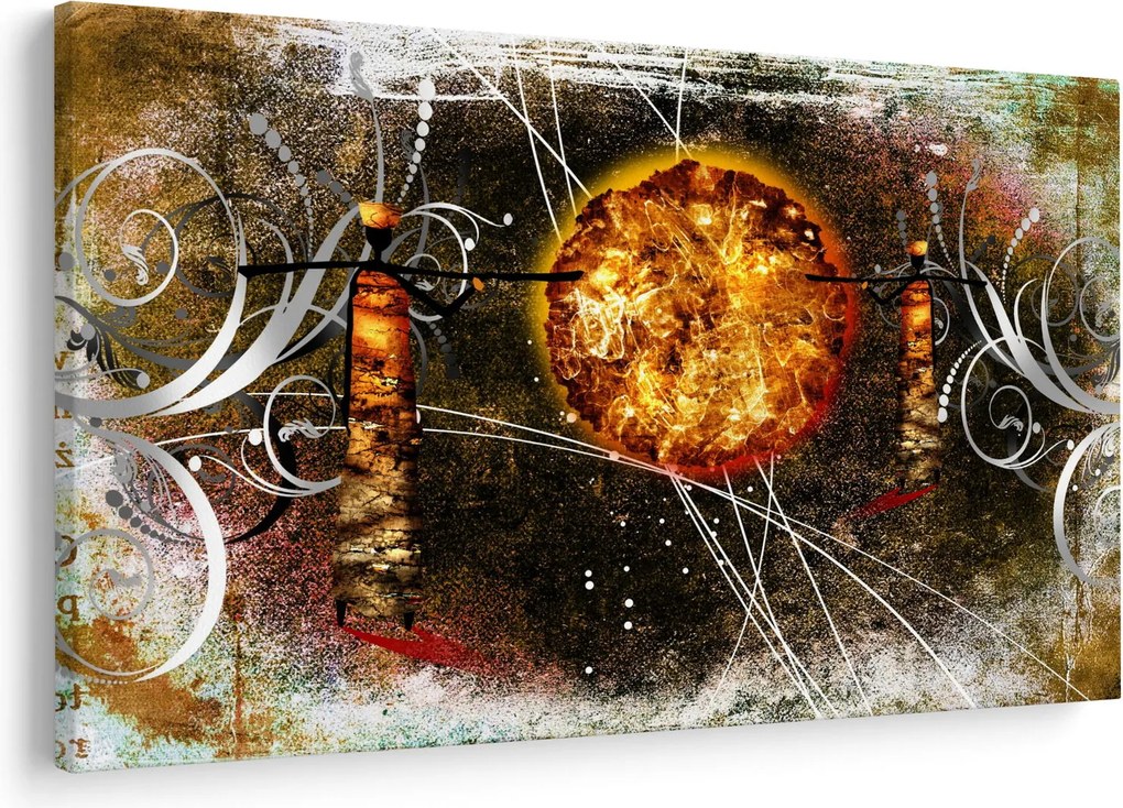 Tablou cu pictură epochală străveche (90x60 cm)