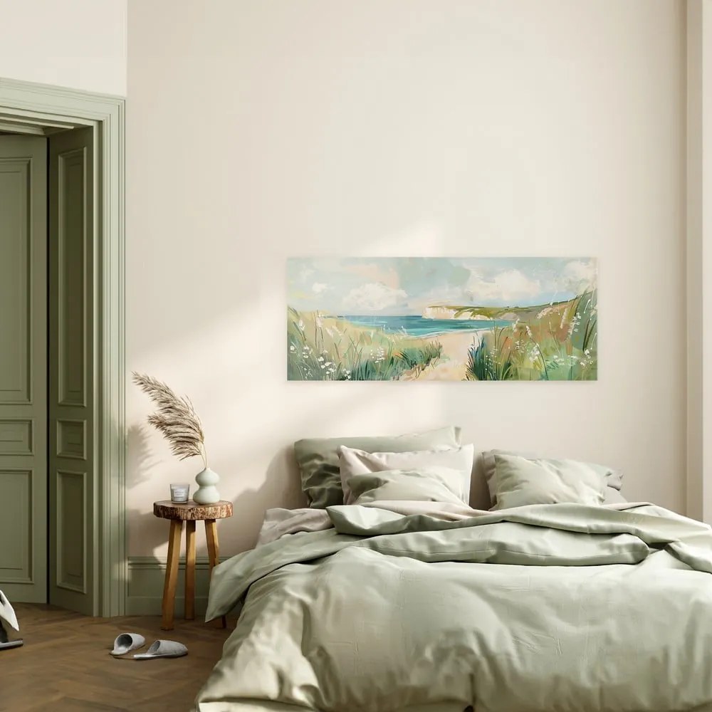 Tablou 60x150 cm Gouache Sea – Styler