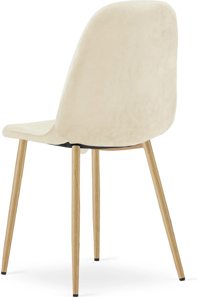 Scaun de masa PADVA VELVET, bej deschis