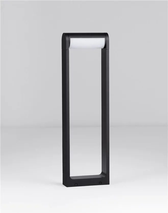 Stalp exterior LED 3000K IP65 Rox negru, H-60cm