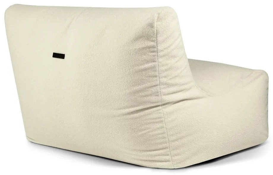 Fotoliu bean bag gri deschis cu tapițerie din țesătură bouclé Sofa Seat Lounge – SLOWDOWN