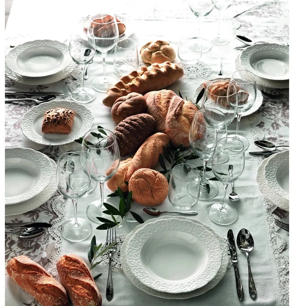 Farfurie din porțelan Brandani Gran Gala, ⌀ 25 cm, alb