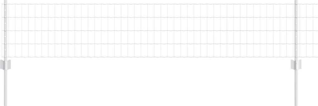 vidaXL Gard cu Stâlp Argintiu 0,4 x 50 m Oțel