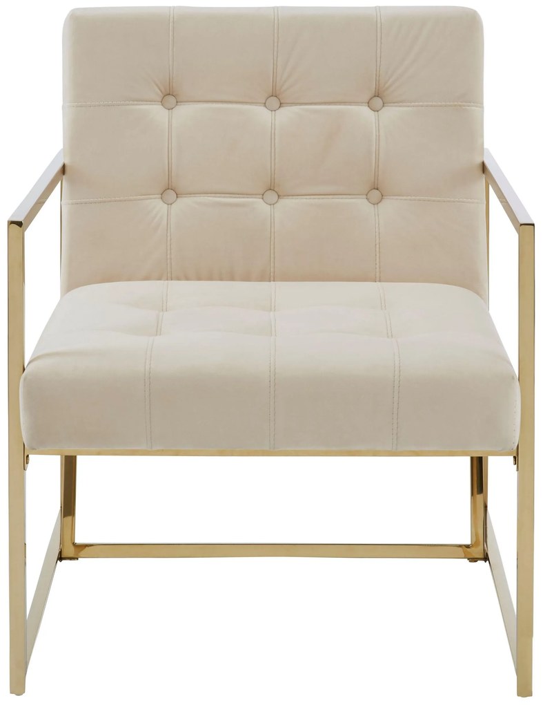 Fotoliu Silwai crem 65/68/77 cm