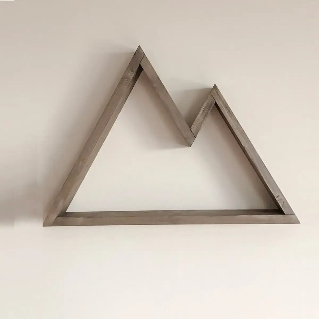 Raft de perete din lemn ,seria wood, Homs, natural, 48 x 33 x 6 cm,700134