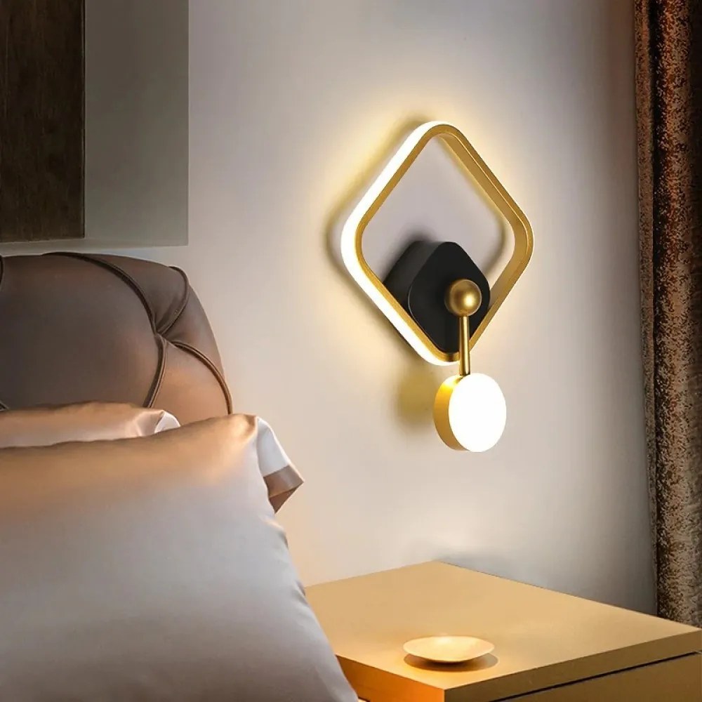Aplica Led, Elit's Esn B91-3, 3 Tipuri De Lumina, 40W, Auriu