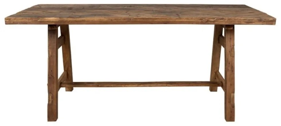 Masa dining, din lemn de mango si lemn reciclat de acacia, aspect rustic, Campagne