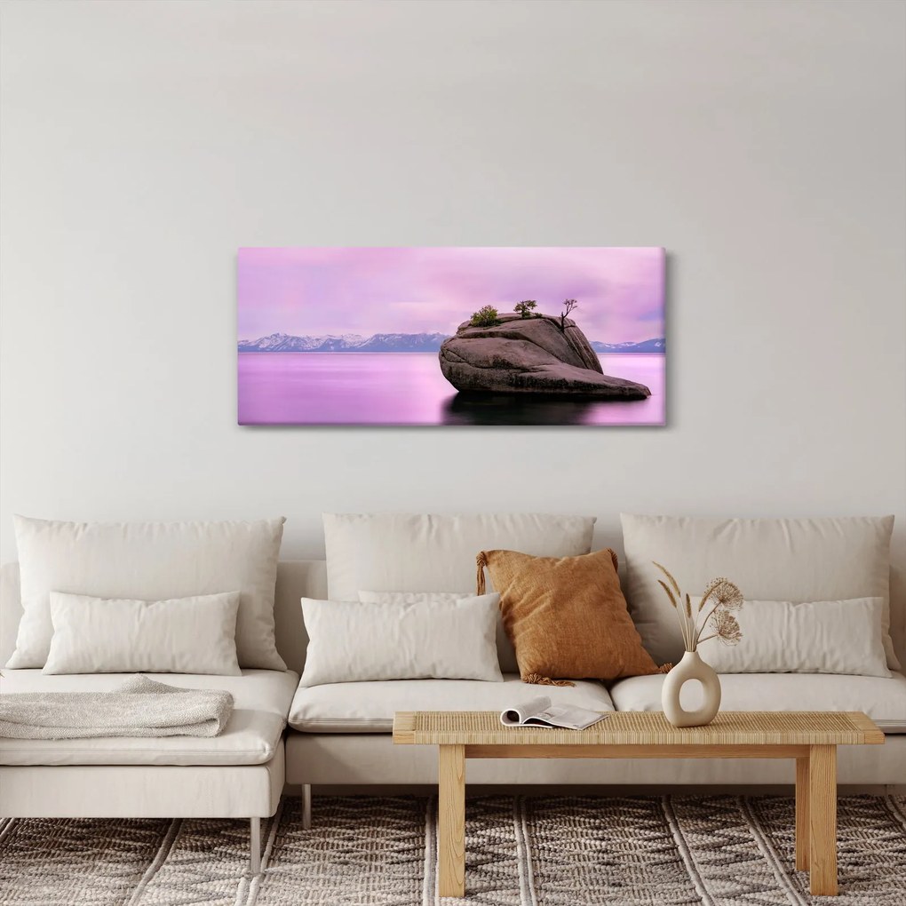 Tablou cu piata în mare (120x50 cm)