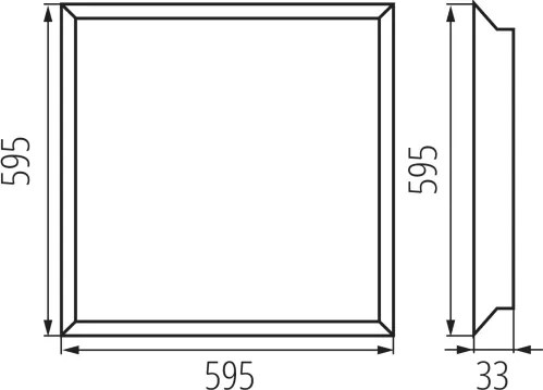 Kanlux 31176 - Panou LED pentru tavan casetat BAREV LED/36W/230V 4000K 60x60 cm