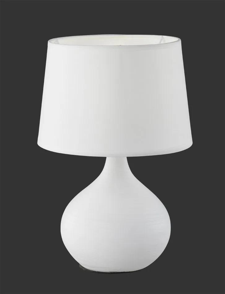 Trio MARTIN R50371001 Lampa de masa de noapte alb ceramică excl. 1 x E14, max. 40W IP20