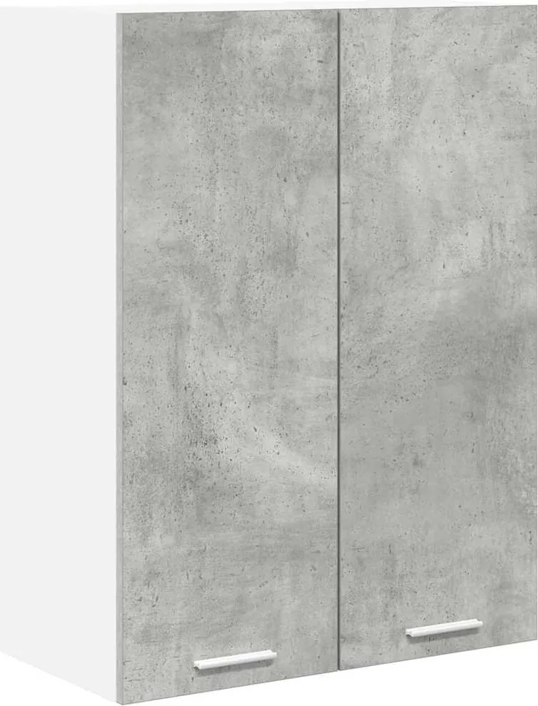 vidaXL Dulap suspendat Gri din beton 60 x 31 x 80 cm Lemn compozit