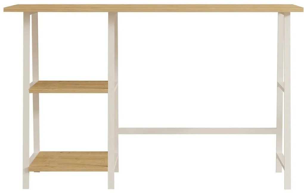 Set mobilier birou Daborotta (Stejar zafir + alb). 1107152