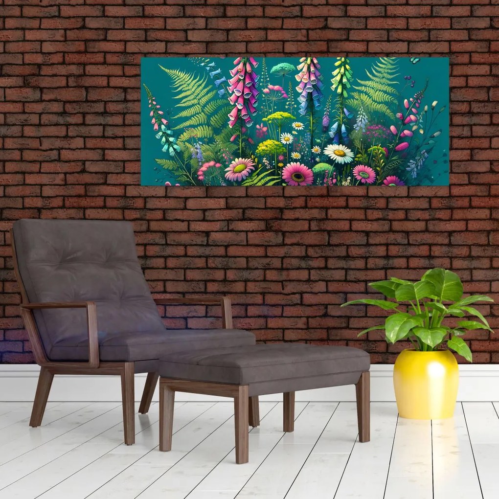 Tablou - Flori de câmp (120x50 cm)