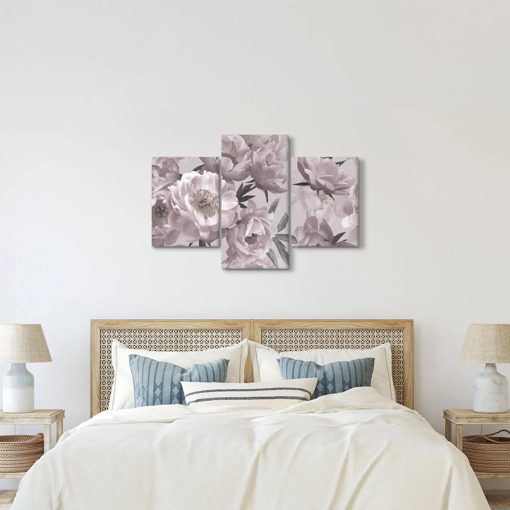 Tablou - Vintage bujorii (90x60 cm)