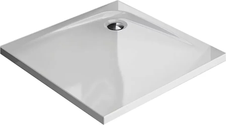 Cadita pentru dus patrata pentru inzidire Kolpasan Evelin 90x90 cm