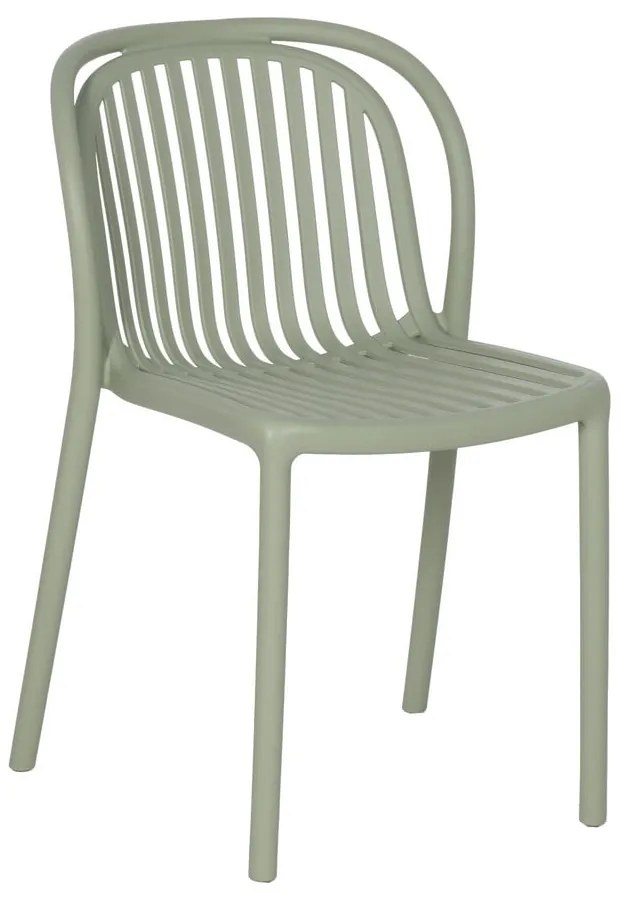 Scaun de dining verde din plastic Alia – Ixia