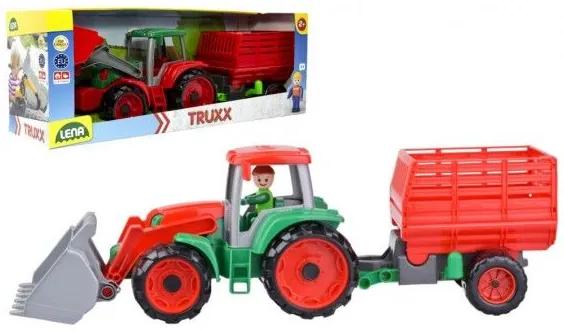 Auto Truxx, încărcător de tractor cu remorcă de fân