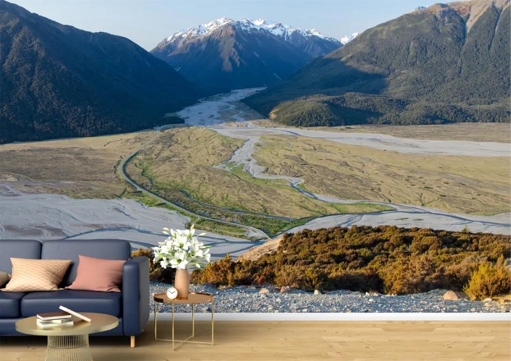 Tapet Premium Canvas - Drum prin muntii din Noua Zeelanda