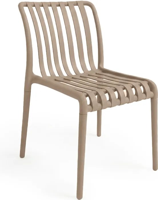 Zahradní set TREGO ISLAND - 2 židle a kulatý stůl ø 60 cm, béžová