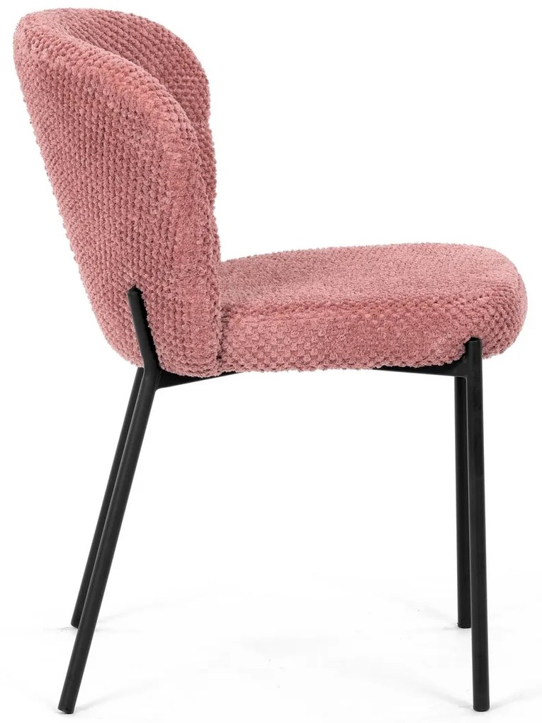 Set de scaune de sufragerie Bouclé CT-W1077 PINK2,4 buc