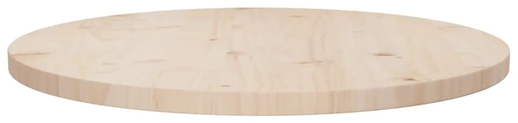 813647 vidaXL Blat de masă, Ø60x2,5 cm, lemn masiv de pin