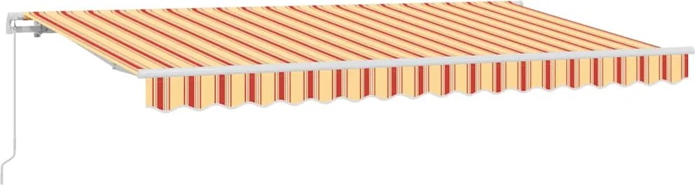 vidaXL Cortina Retractabilă Manual Galben 400 x 200 cm țesătură