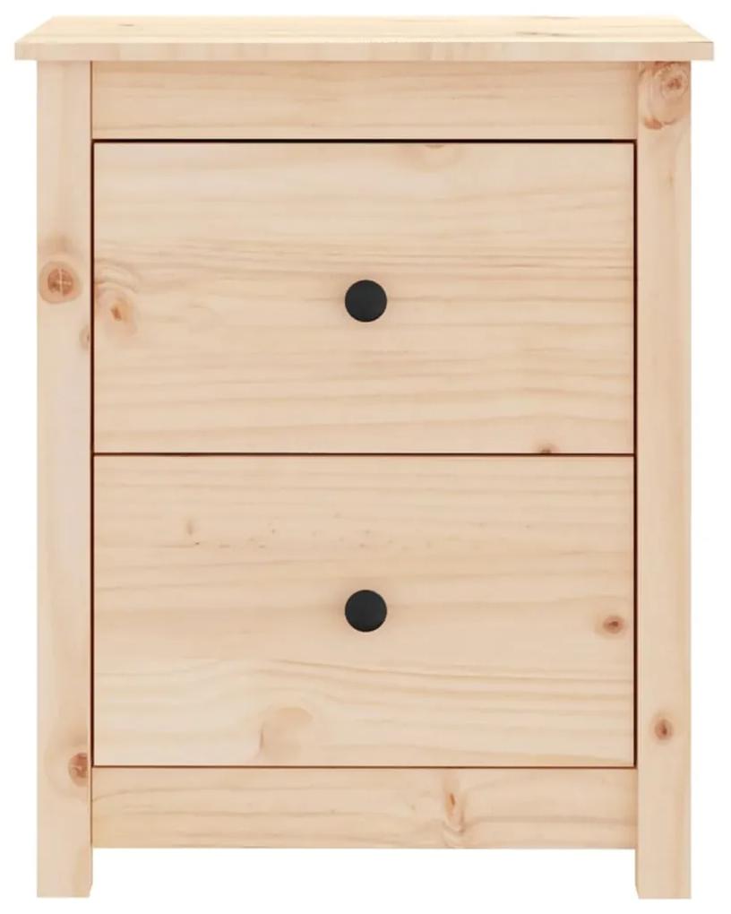 Noptiera, 50x35x61,5 cm, lemn masiv de pin 1, Maro