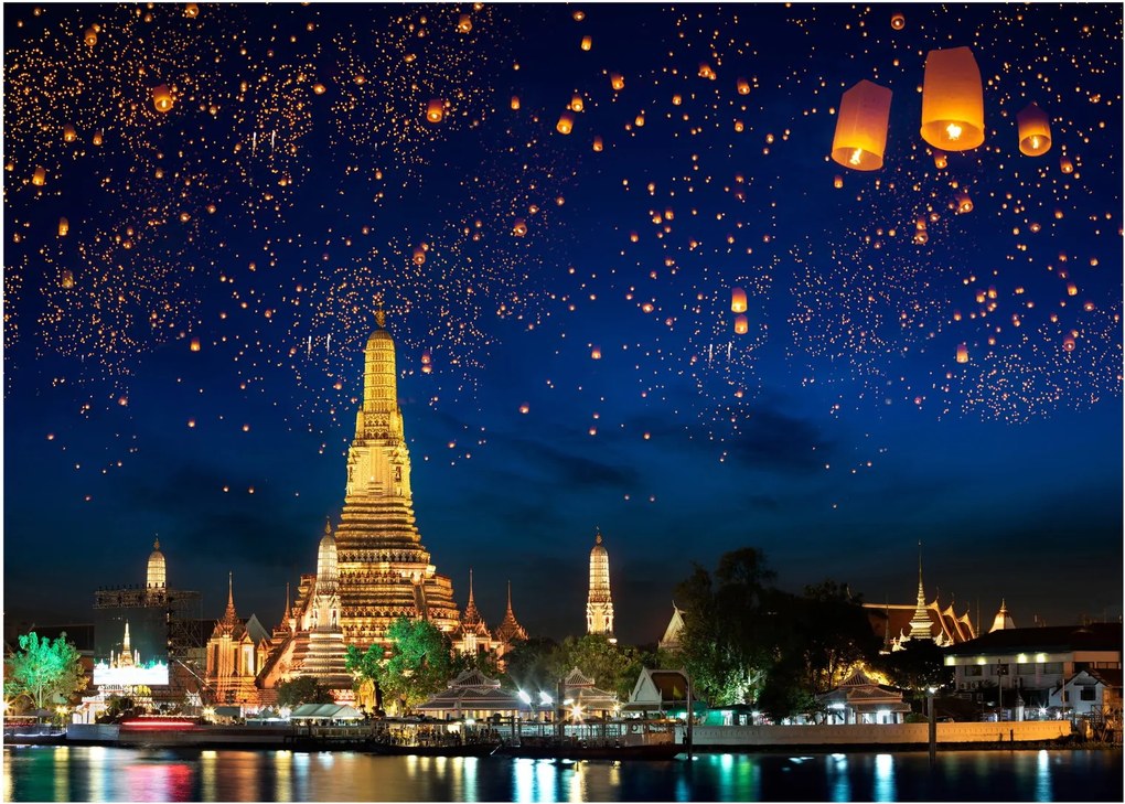 Tablou - Lampioane norocului, Bangkok (70x50 cm)
