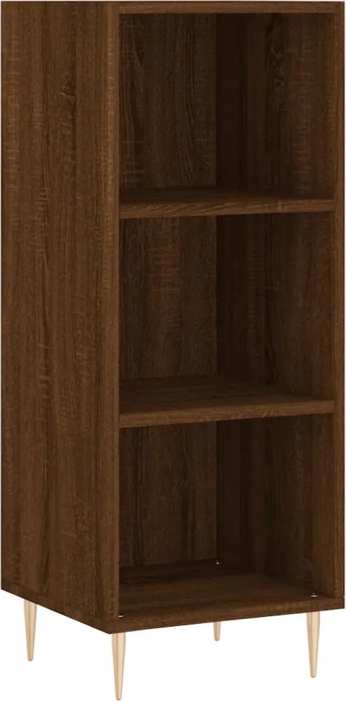 vidaXL Servantă, stejar sonoma, 34,5x32,5x90 cm, lemn prelucrat