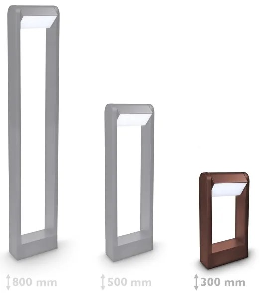 Brilagi - Lampă LED de exterior CROTONE LED/7W/230V maro IP54 30 cm