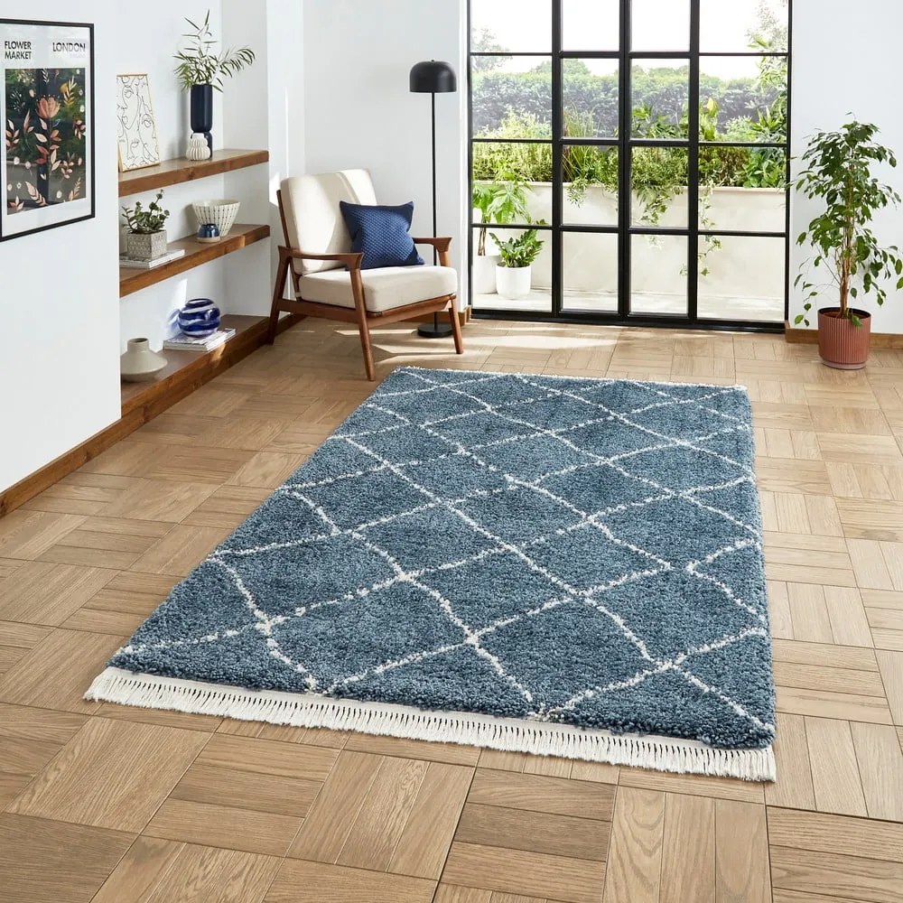 Covor albastru 120x170 cm Boho – Think Rugs