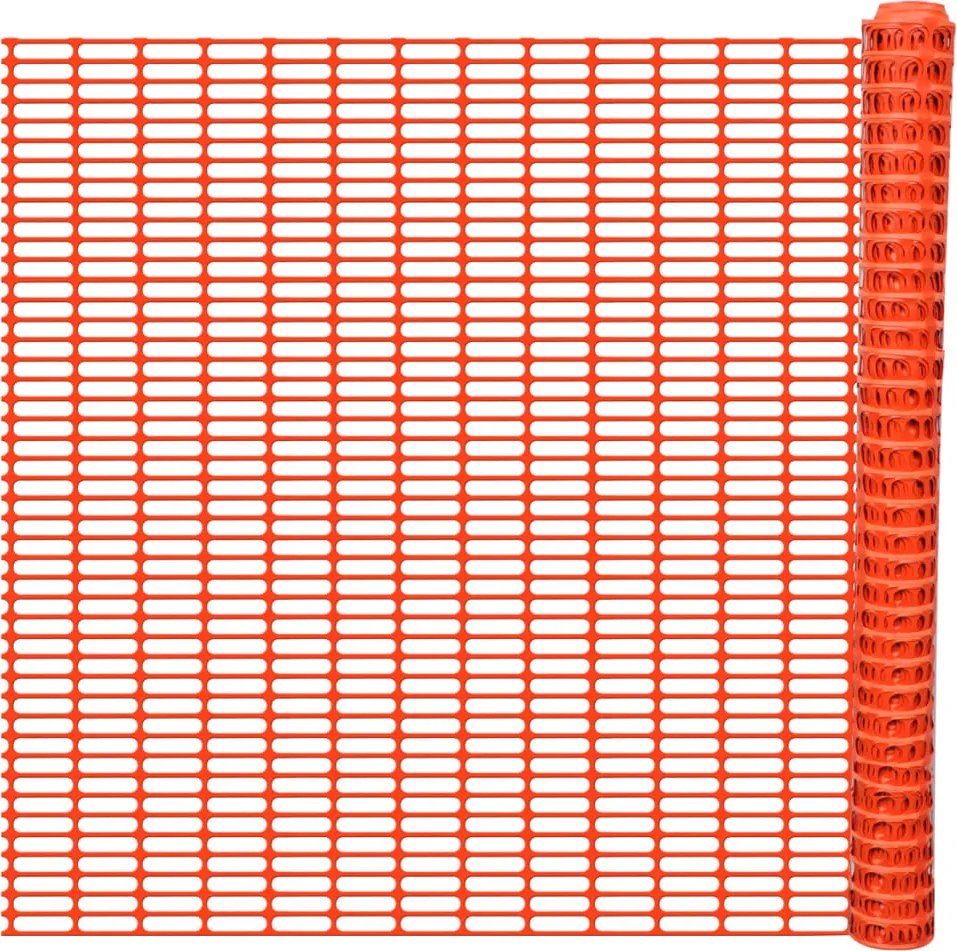 vidaXL Gard de grădină, portocaliu, 50 m