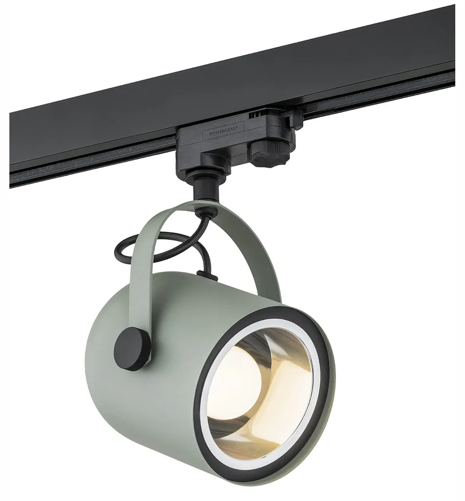 Spot pe sina NET verde / Accesoriu pentru sinele trifazate ARGON T-RACK