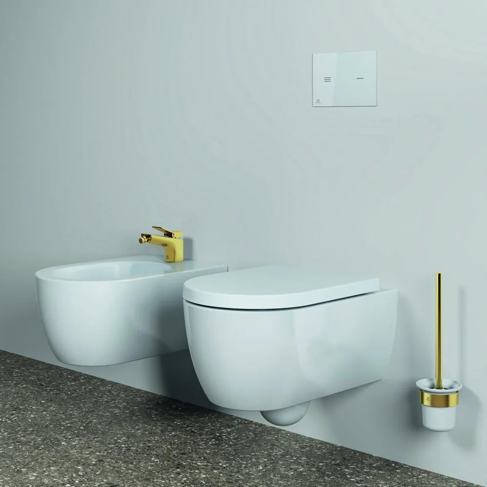 Perie WC Ideal Standard Atelier Conca design rotund auriu periat