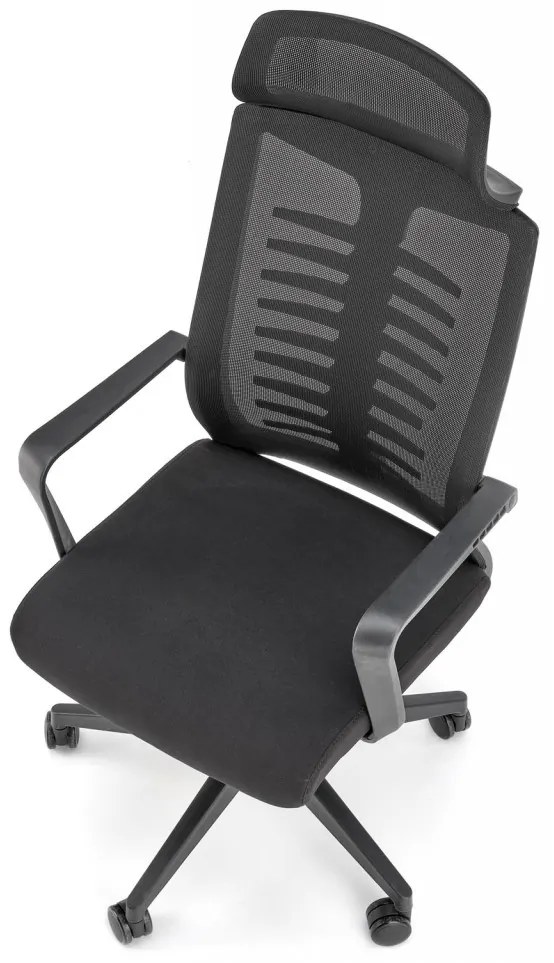 Scaun de birou Fabio negru H128 cm