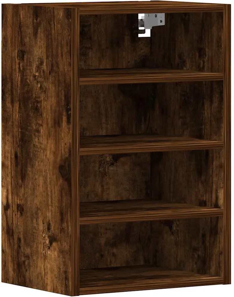 vidaXL Dulap suspendat “Riga”, stejar fumuriu, 40x29,5x60 cm