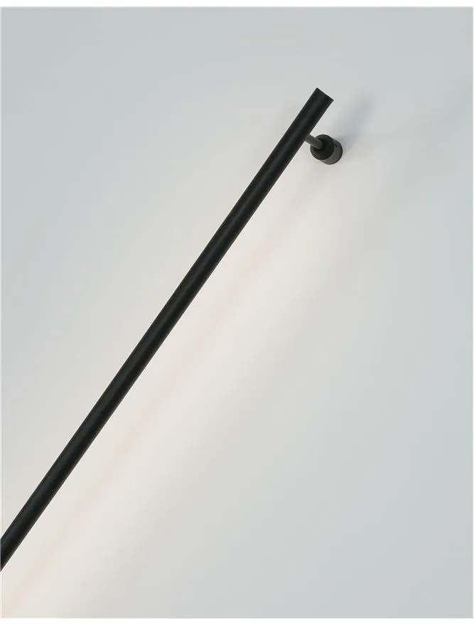 Aplica de perete LED design liniar GROPIUS negru, L-120cm, H-9cm