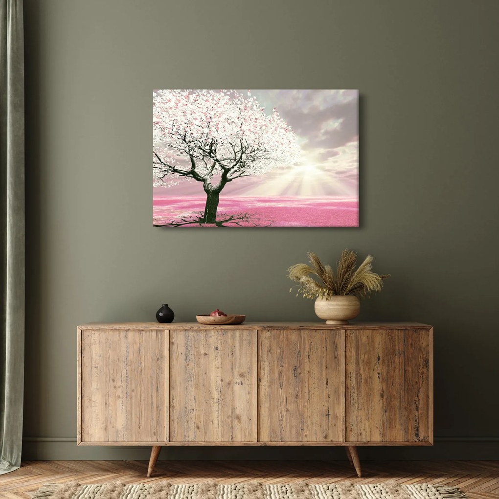 Tabloul copacului roz (90x60 cm)