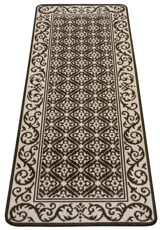 Covor de bucătărie Hanse Home Weave Romb, 70x180 cm, maro