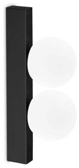 Aplica de perete LED design minimalist Ping pong ap2 negru