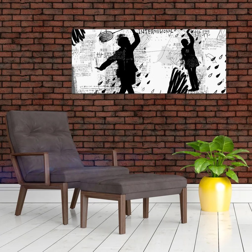 Tablou - Artă stradală - zarvă (120x50 cm)