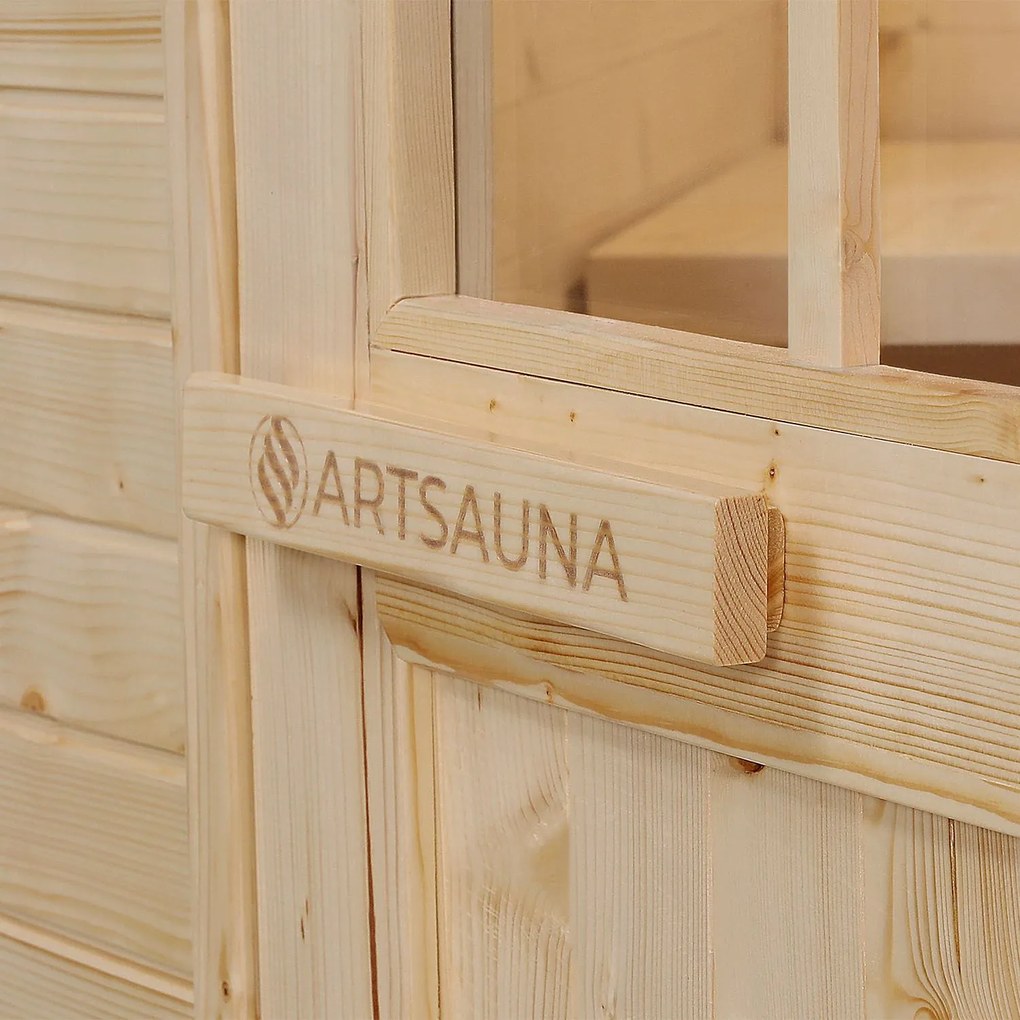 Vonkajšia sauna Eldur s 8 kW ohrievačom & príslušenstvom