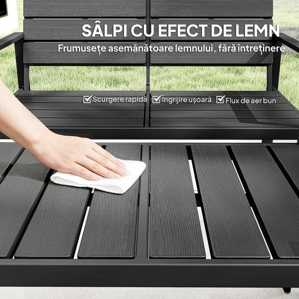 Outsunny Set Mobilier de Grădină cu Canapea, Fotolii și Măsuță, Ideal pentru Exterior | Aosom Romania