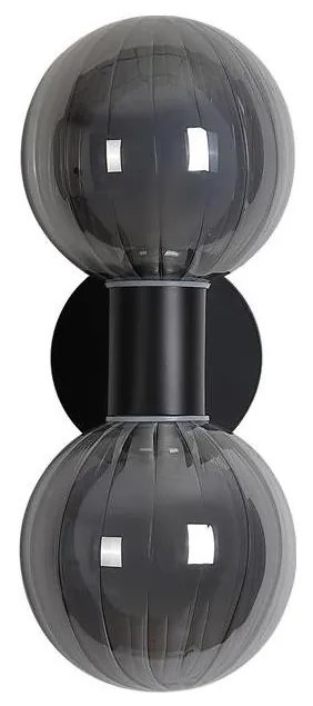 Searchlight 30507BK - Aplică de perete LUMINSPHERE 2xG9/7W/230V neagră